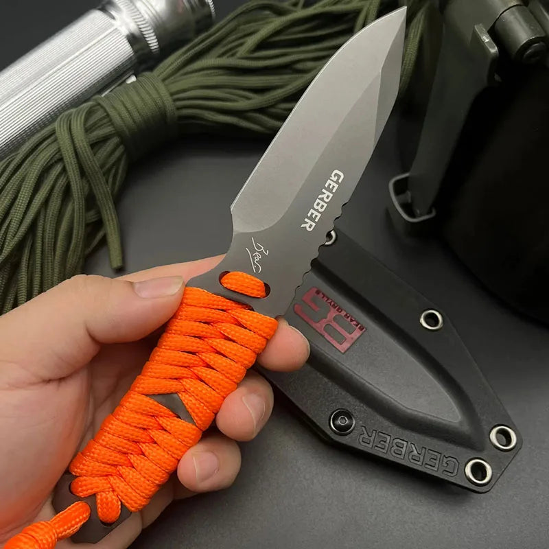 Camping High-Hardness Military Tactical Knife, Self-Defense, Sharp Cutting Knife, Outdoor Multi-purpose Survival Knife