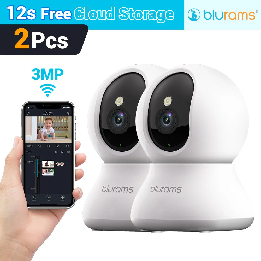 Blurams 5G Baby Monitor Camera 2K HD Home Security Camera with Motion Detection and Two-Way Audio, Easy Setup, Clear Day & Night