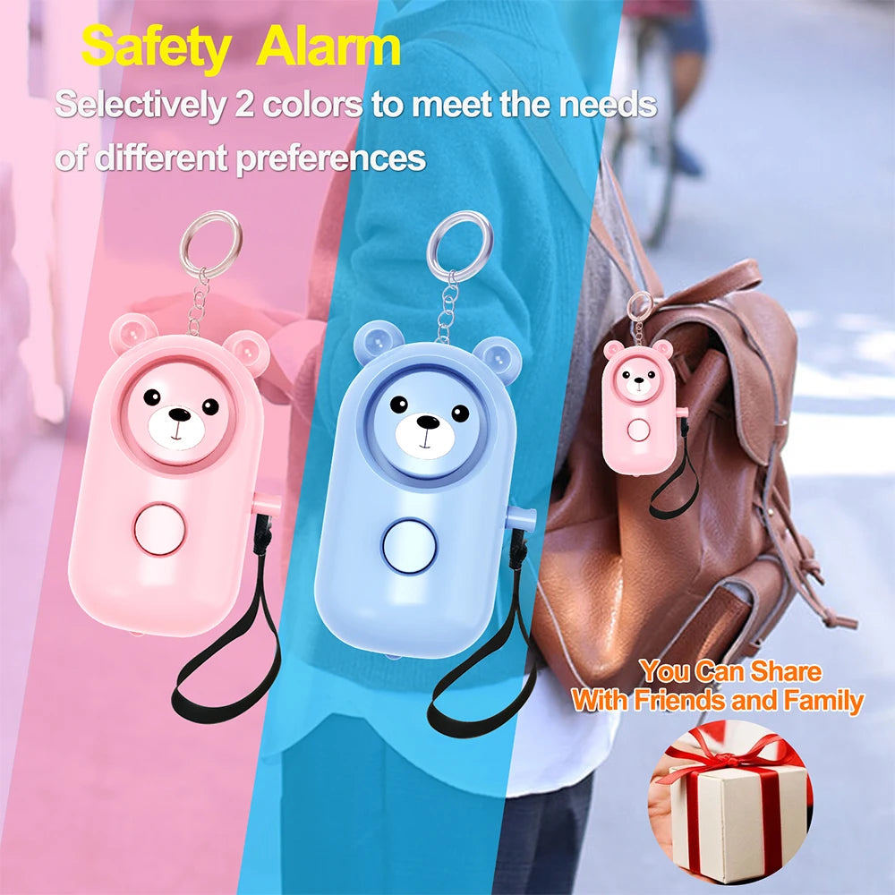 Self Defense Alarm 130DBAnti-wolf Girl Child Women Security Protect Alert Personal Safety Scream Loud Emergency Alarm Keychain