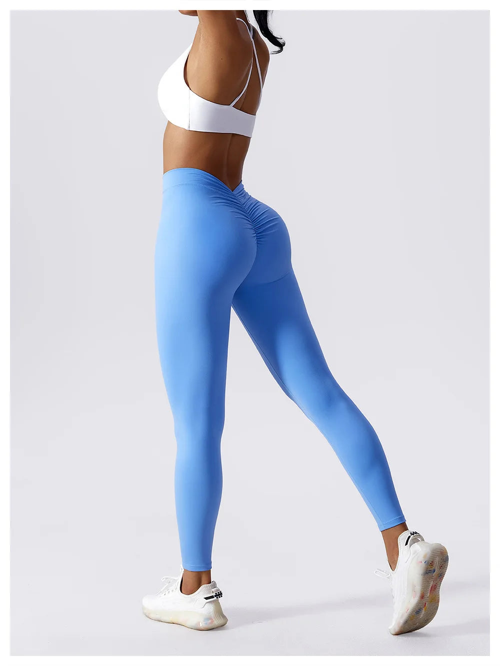 High Waist Yoga Leggings Women's Fitness Lifting Hip Leggings Push Up Fitness Sports Peach Leggings Women's Exercise Leggings