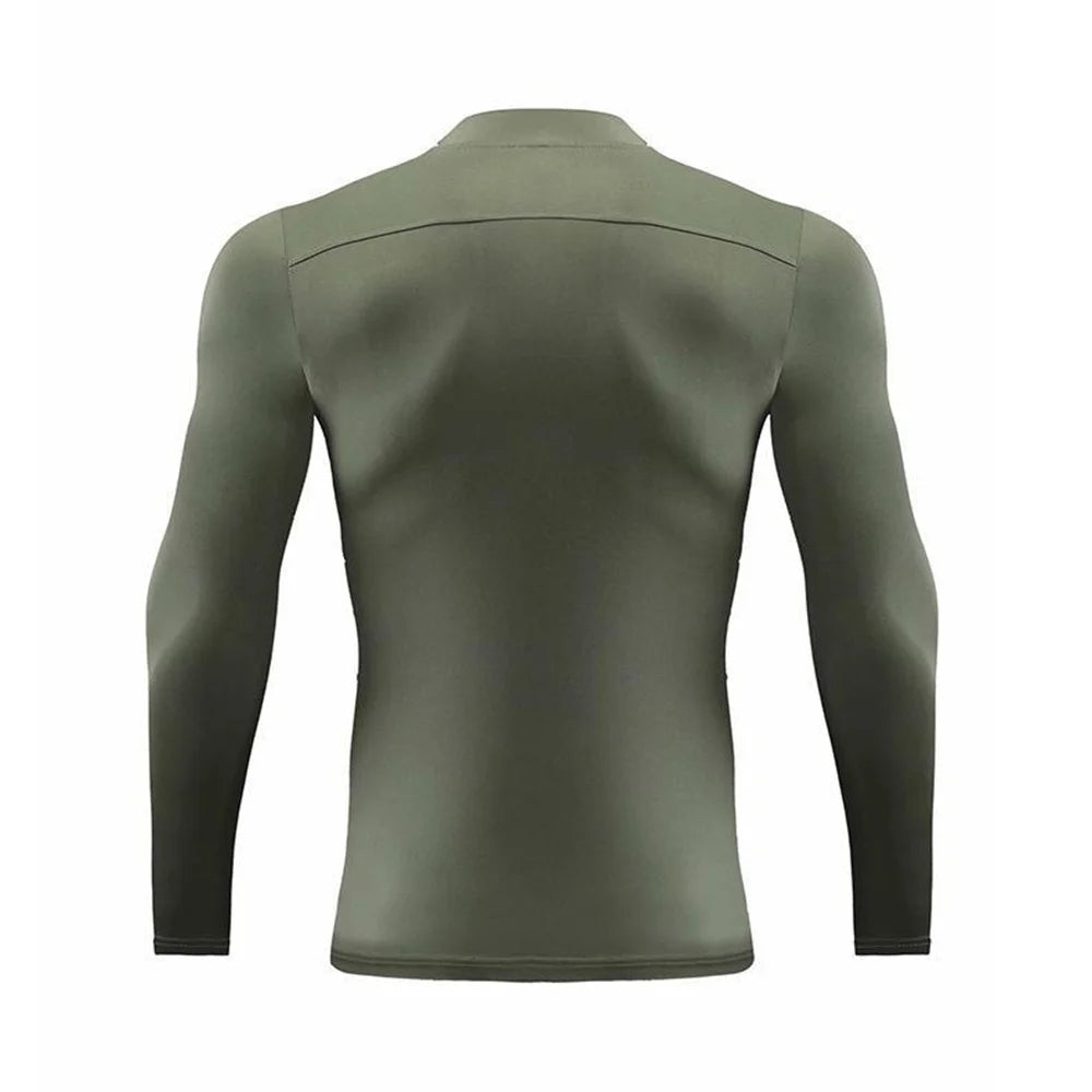 Compression Shirts Men Athletic Long Sleeve T Sirt Man Workout T Shirt UV Sun Protection Outdoor Active Top