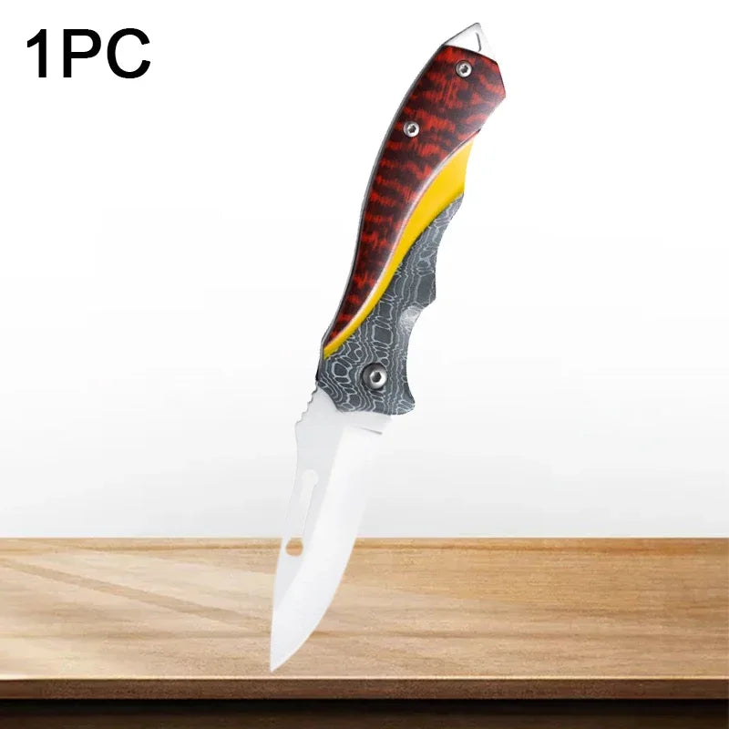 High Hardness Multifunctional Folding Pocket Knife for Household, Outdoor, Hunting, and Fishing