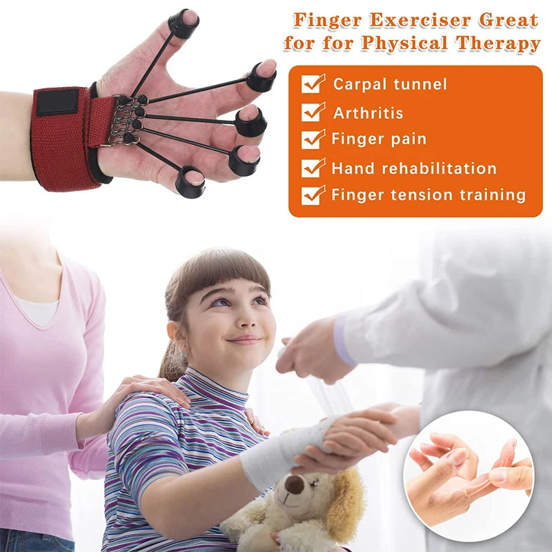 Forearm Trainer Finger Trainers Exercise for Hand Grips Gripster Arm Trainer Hand Grip Strengthener Training Strengthens Fingers