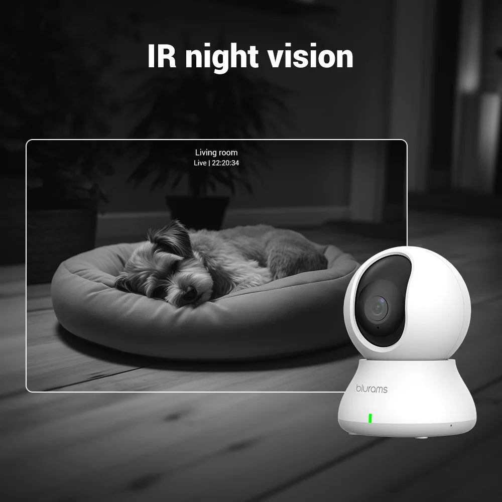 Blurams 5G Baby Monitor Camera 2K HD Home Security Camera with Motion Detection and Two-Way Audio, Easy Setup, Clear Day & Night