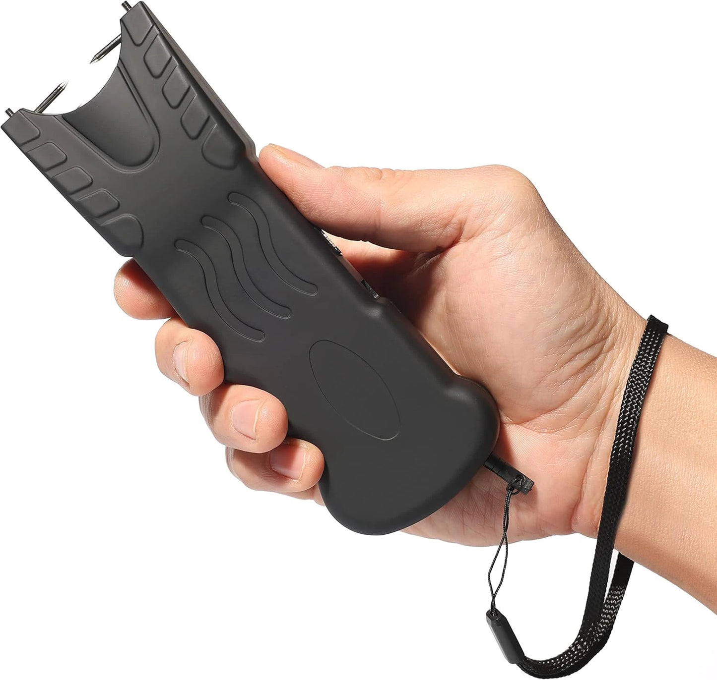 Women Safety Defense Black Stun Gun Rechargeable LED Flashlight