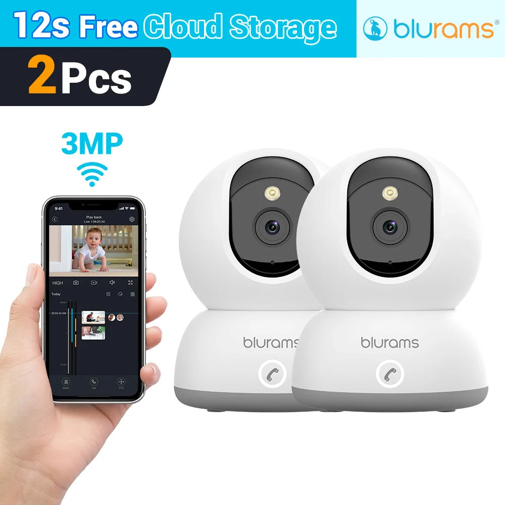 Blurams 5G Baby Monitor Camera 2K HD Home Security Camera with Motion Detection and Two-Way Audio, Easy Setup, Clear Day & Night