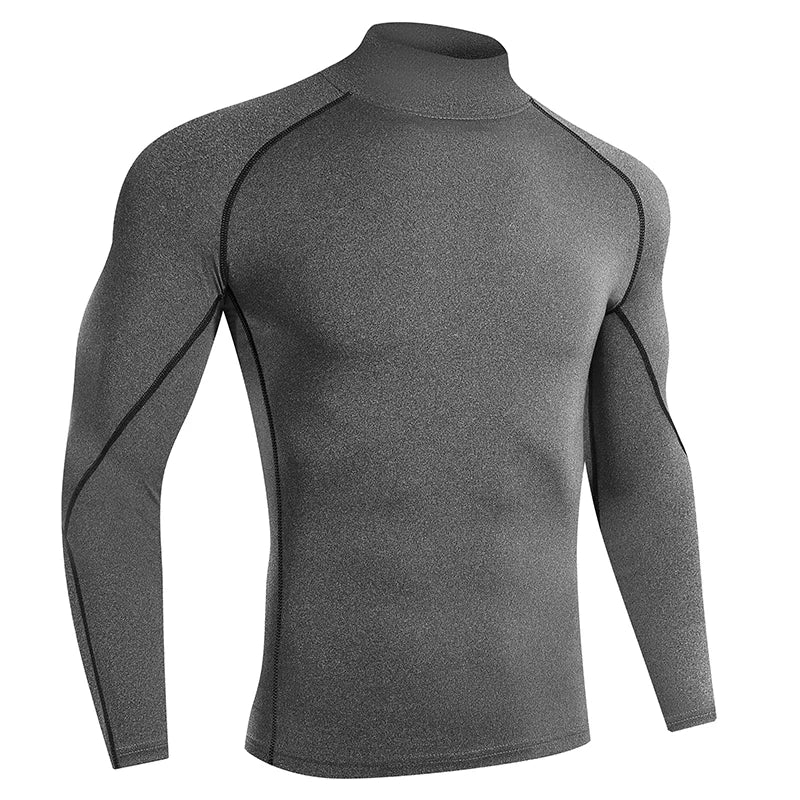 Men Running T shirt Quick Dry Bodybuilding Sport Shirt Long Sleeve Compression Top  Fitness Tight Rashgard Gym T-Shirt Men