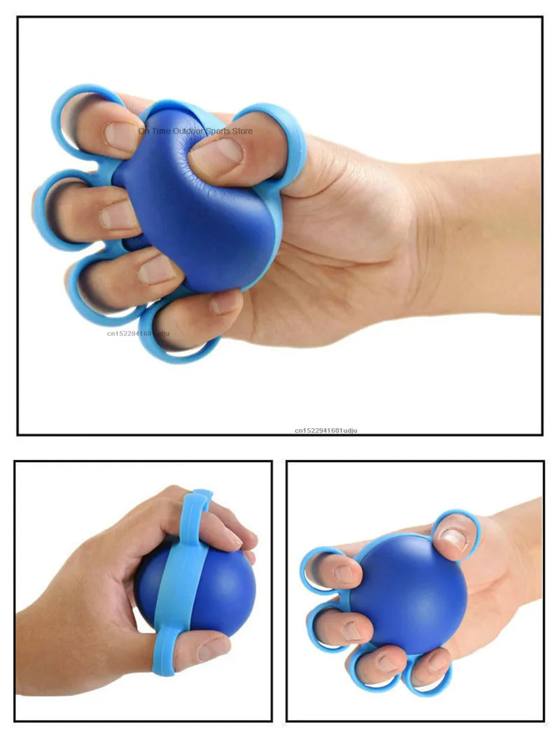 Hand Therapy Grip Strengthener Ball Stretcher Finger Pow Fitness  Arm Exercise Muscle Relex Recovery Rehabilitation Equipment