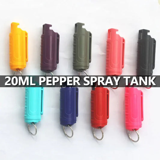 20ml Pepper Spray Tank Bottle Plastic Case Self-defense Anti-wolf for Ladies Car Necessary Emergency Empty Box (No Water)