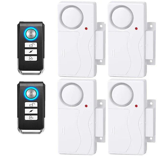 Camluxy 105dB Window Door Alarm Wireless Anti-Theft Remote Control Door and Window Open Closed Security Alarms Sensor Burglar