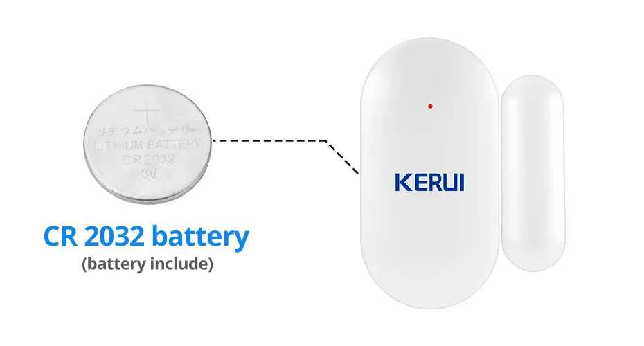 KERUI MC11 Door Sensor 433MHz Wireless Window Magnet Sensor Detector For W204 W184 Home Security Alarm System Burglar An-theft