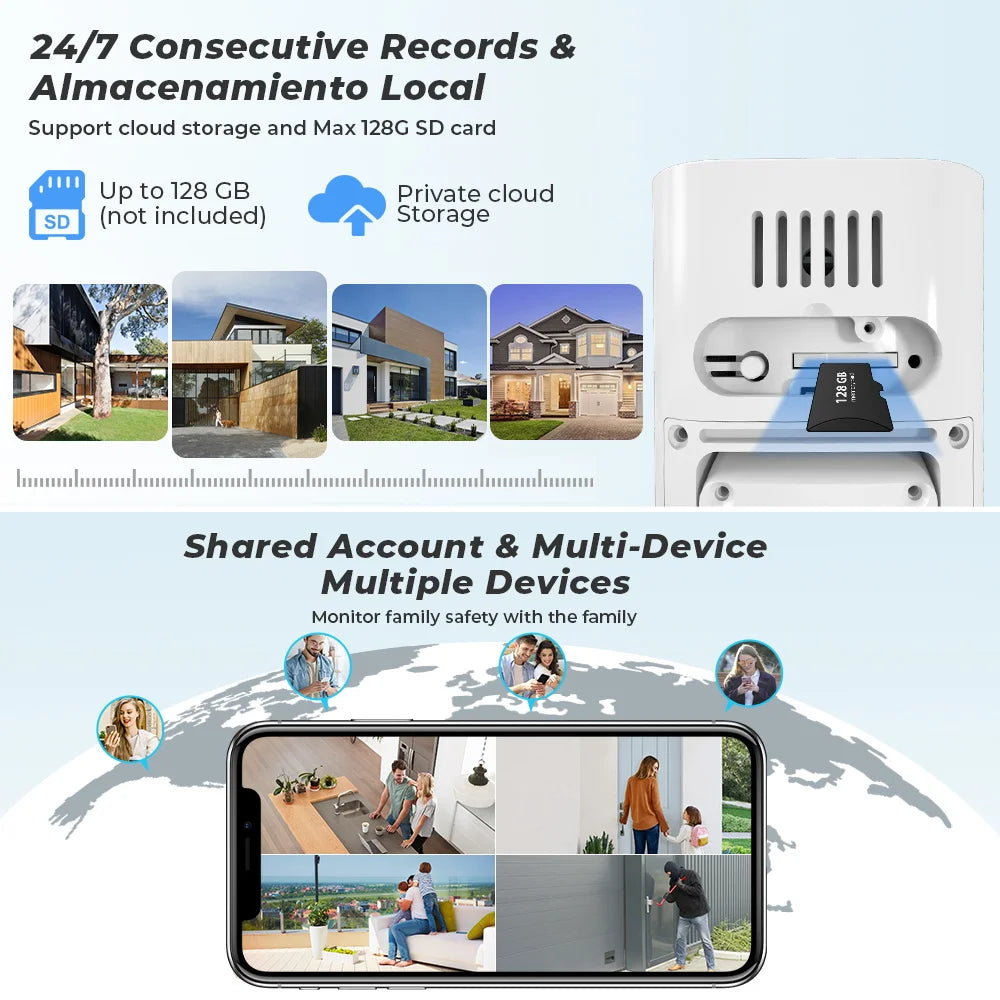 8MP 4K PTZ Wifi IP Camera Outdoor H.265 Surveillance Camera Auto Tracking Audio 2MP Bullet Camera Home Security Protection ICSEE