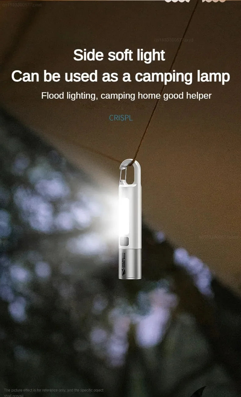 Xiaomi Outdoor Strong Light Flashlight Household Emergency Camping High Brightness Multifunctional Rechargeable Lighting Lamp