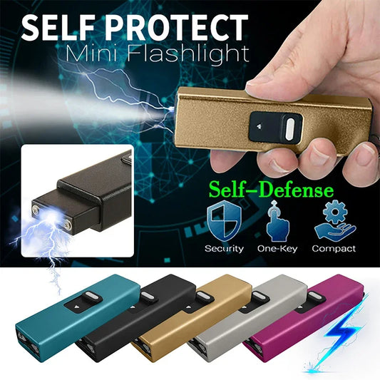 Self-Defense Protect USB Mini Flashlight Portable Rechargeable Flashlight Outdoor