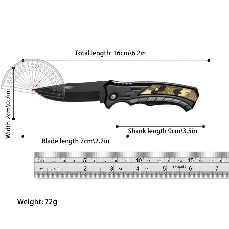 Folding Knife Outdoor Camping Survival Hunting Tactical Knife High-hardness Pocket Knives EDC Multitool Box Cutter Knife