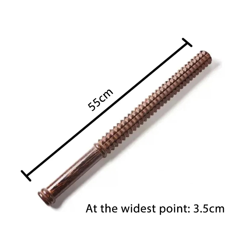 55cm Chicken Winged Wood Baseball Stick Solid Wood Self Defense Wushu Stick Car Mounted Emergency Self-defense Escape Tool