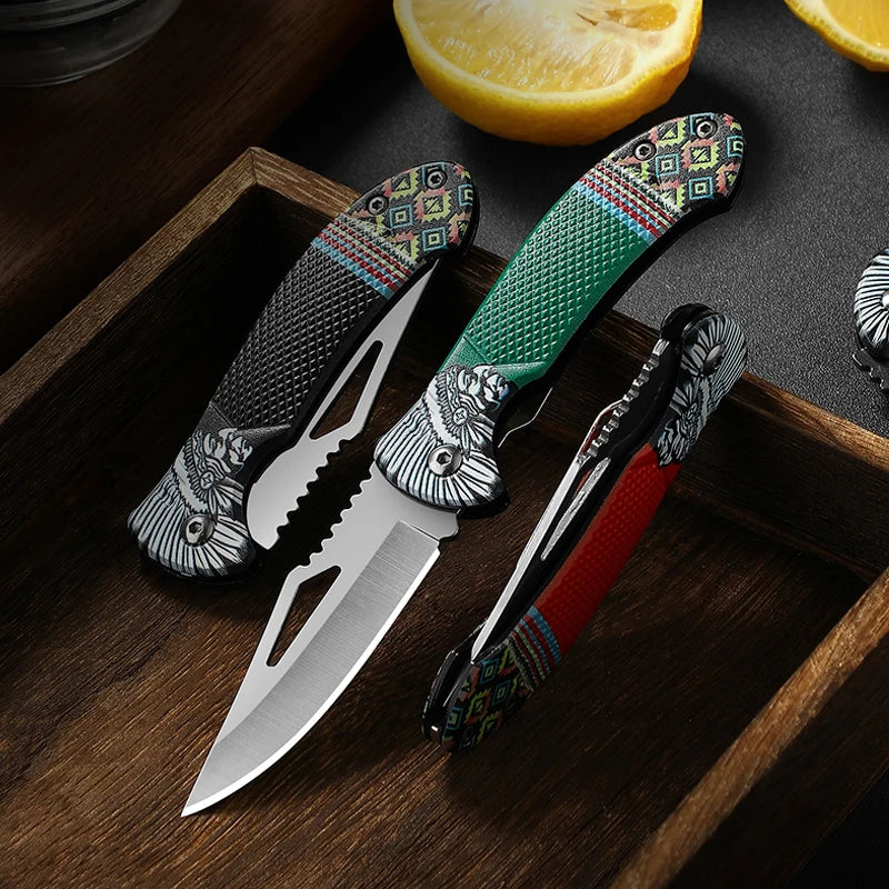 1 piece folding knife for eating meat knife for cutting fruit knife for roasting sheep stainless steel knife kitchen tools