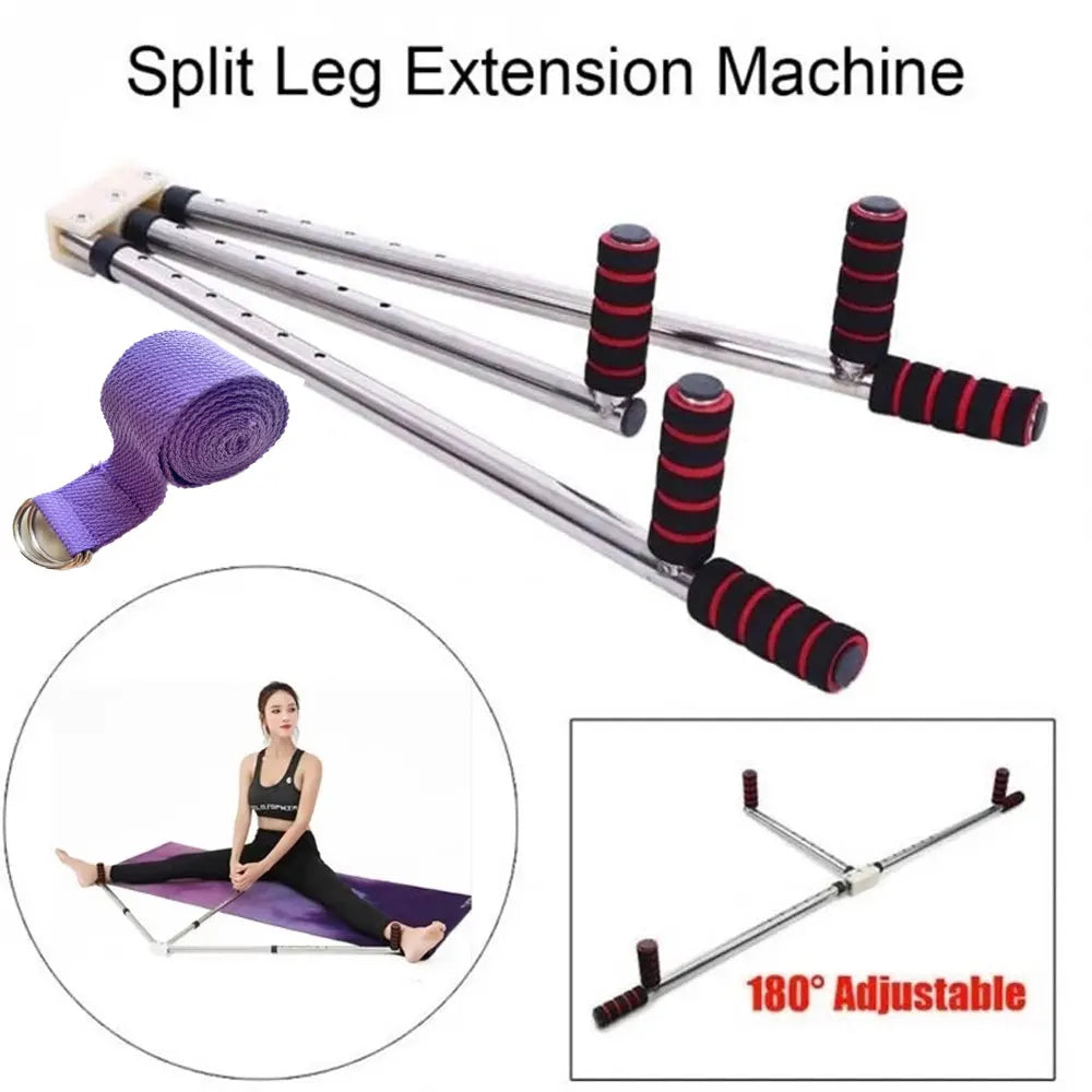 3 Bar Leg Stretcher Adjustable Split Stretching Machine Stainless Steel Home Yoga Dance Exercise Flexibility Training Equipment