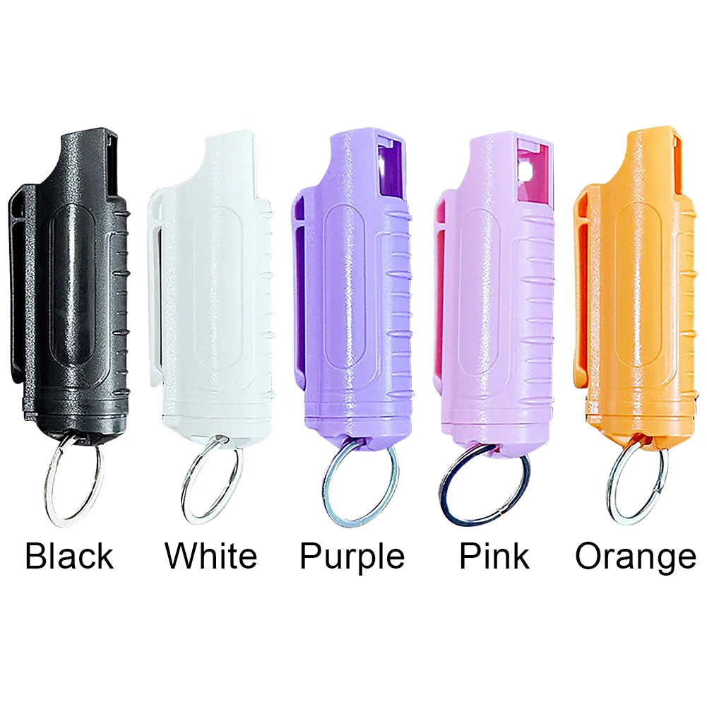 20ml Multipurpose Pepper Spray Keychain Reusable Self-Defense Outdoor Safety Keychains Plastic Personal Defense Spray for Women