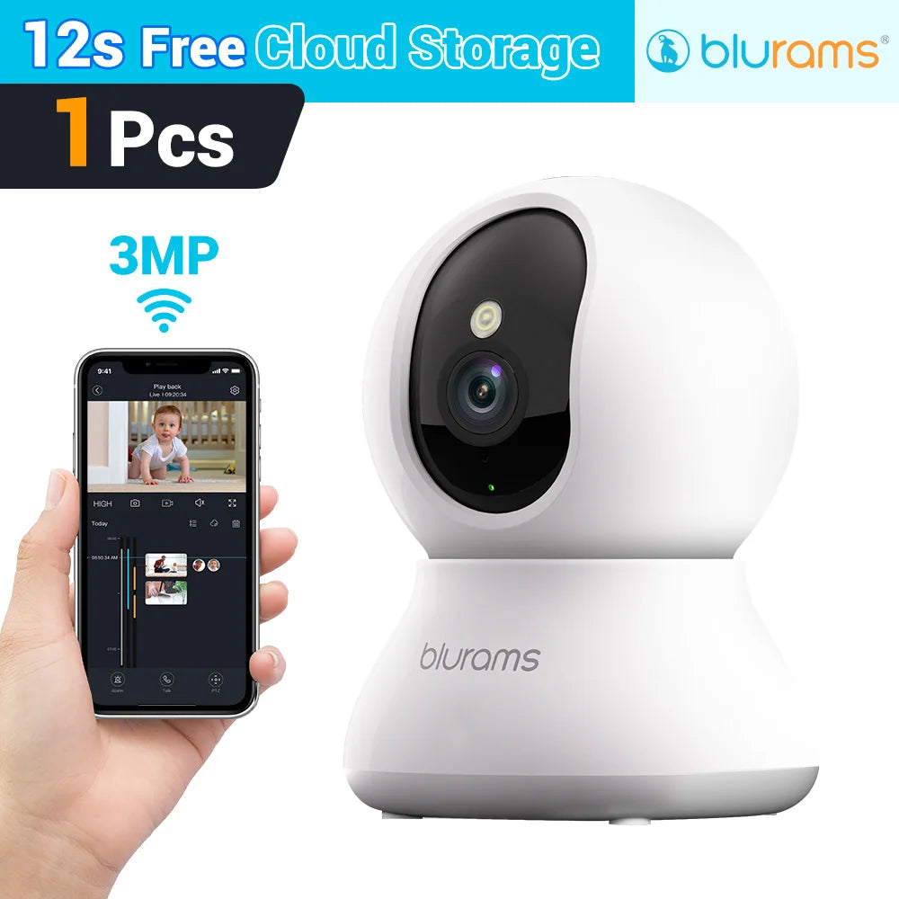 Blurams 5G Baby Monitor Camera 2K HD Home Security Camera with Motion Detection and Two-Way Audio, Easy Setup, Clear Day & Night