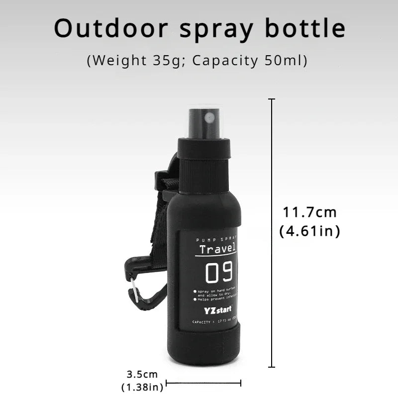 1PC Outdoor Camping Trip Spray Bottle Alcohol Dispenser Bottle Tactical Portable Spray Bottle 50ml Hiking Accessories