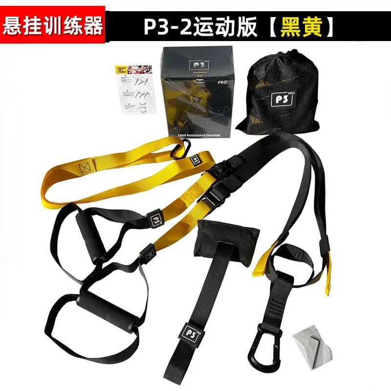 P3-Trx Suspension Training Belt Home Fitness Tension Band Tension Rope Resistance Band Suspension Training System Gym Equipment