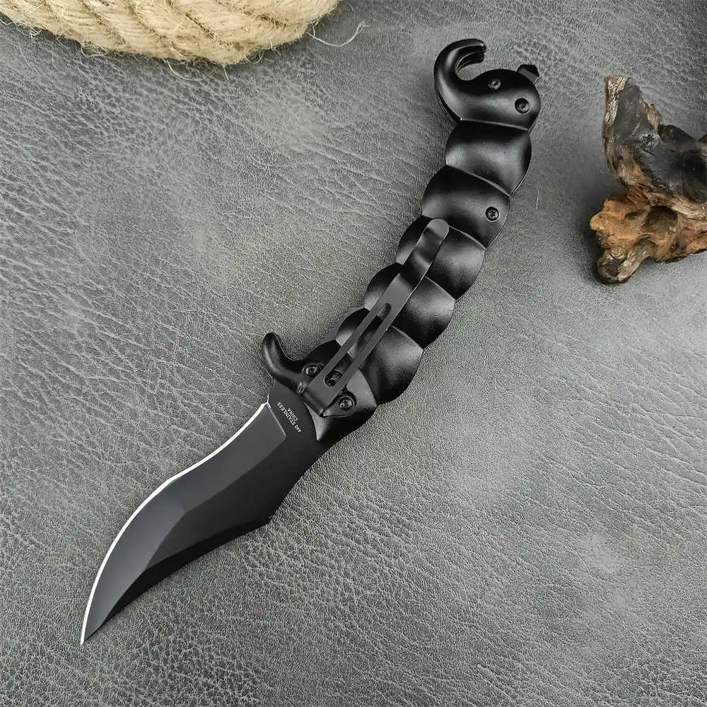 DA-61 Scorpion Folding Knife Tactical Hunting EDC Folding Knife 5Cr13Mov blade Aluminum alloy handle Outdoor survival camping se