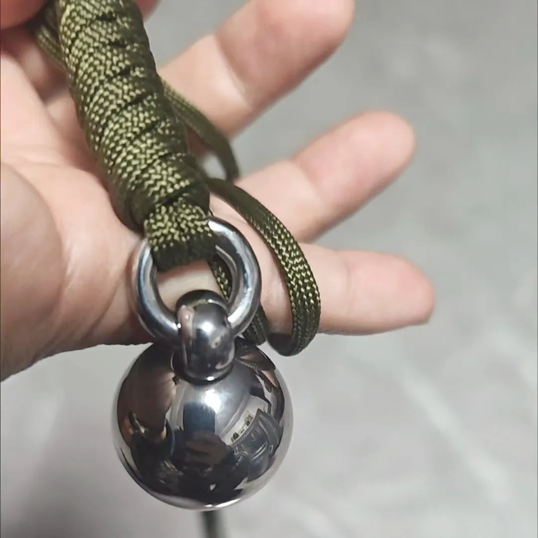 Ball Pendant Self Defense Gadgets Personal Security Protection Tool Supplies For Women Men Stainless Steel