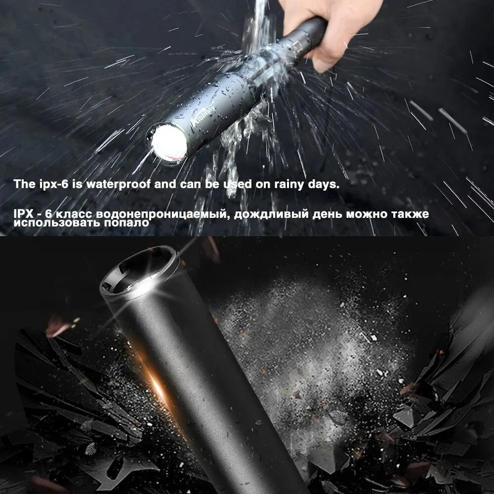 Self-defense Baseball Bat Flashlight T6 Light Bulb Outdoor Waterproof Multi-functional Security Professional Lighting Flashlight