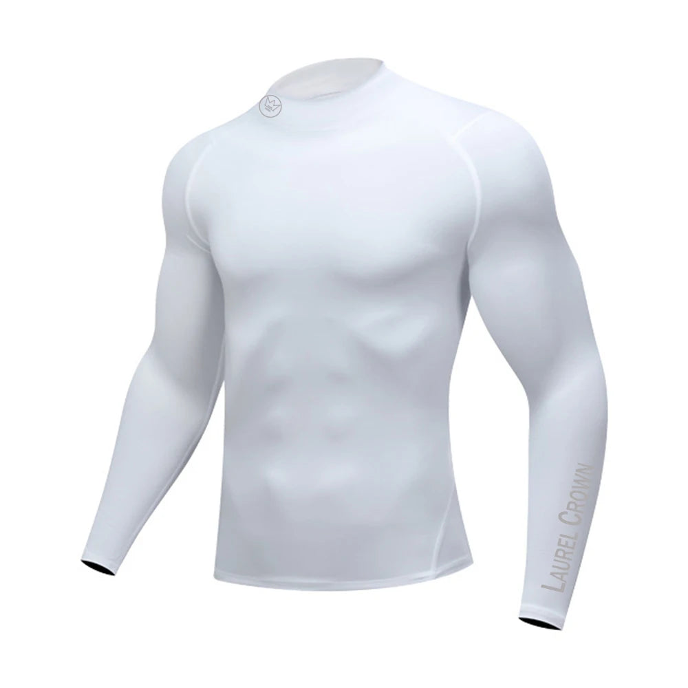 New Running T-shirt Men's Long Sleeve Compression Shirt Gym Training Top Man Bodybuilding Workout Clothing