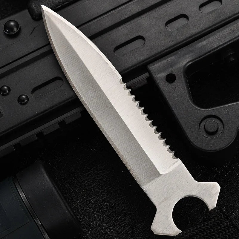 Field high hardness sharp tactical knife Outdoor knife Portable small straight knife Wilderness survival defense knife