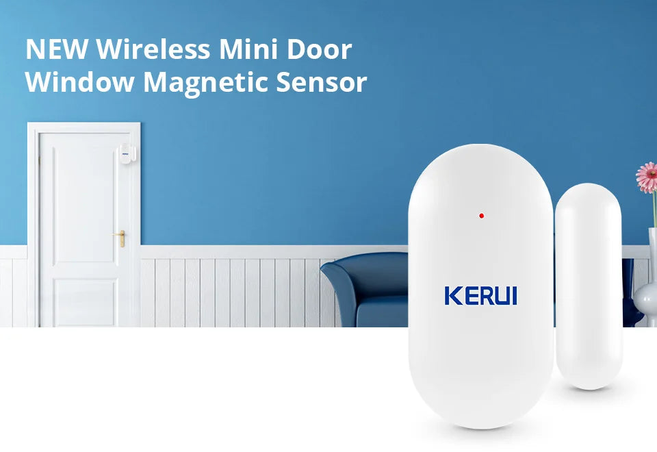 KERUI MC11 Door Sensor 433MHz Wireless Window Magnet Sensor Detector For W204 W184 Home Security Alarm System Burglar An-theft