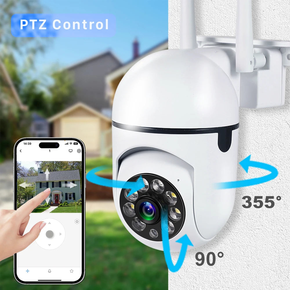 5G 1080P Cameras Wifi Video Surveillance IP Outdoor Security Protection Monitor 4.0X Zoom Home Wireless Track Alarm Waterproof