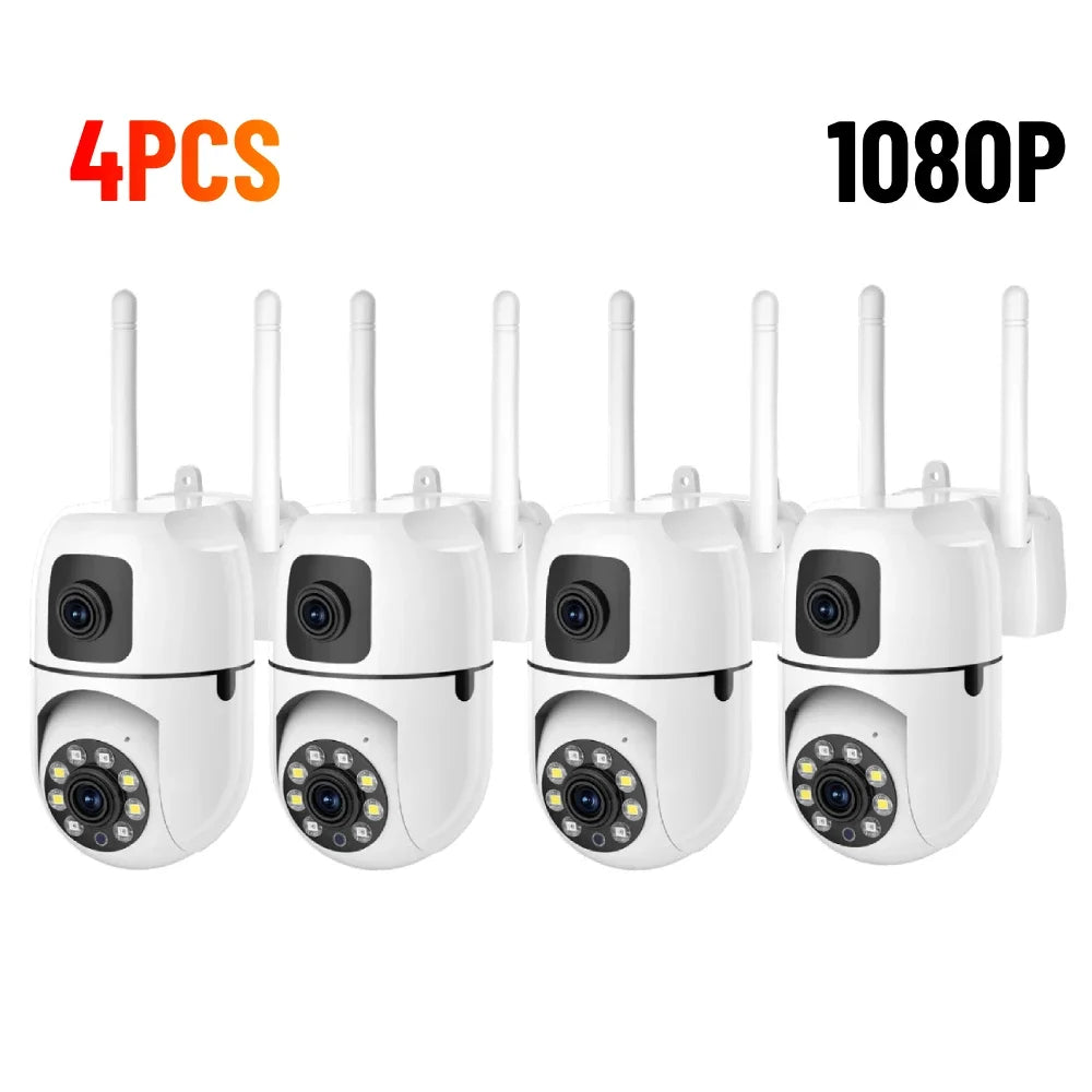 4K 8MP WiFi Surveillance Cameras Dual Lens IP Camera WiFi Camera Outdoor Security Protection Auto Tracking CCTV PTZ Cam YI IOT