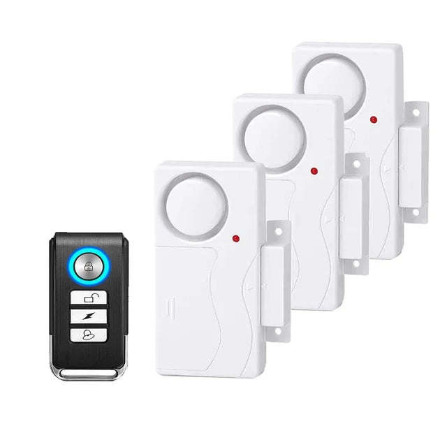 Camluxy 105dB Window Door Alarm Wireless Anti-Theft Remote Control Door and Window Open Closed Security Alarms Sensor Burglar