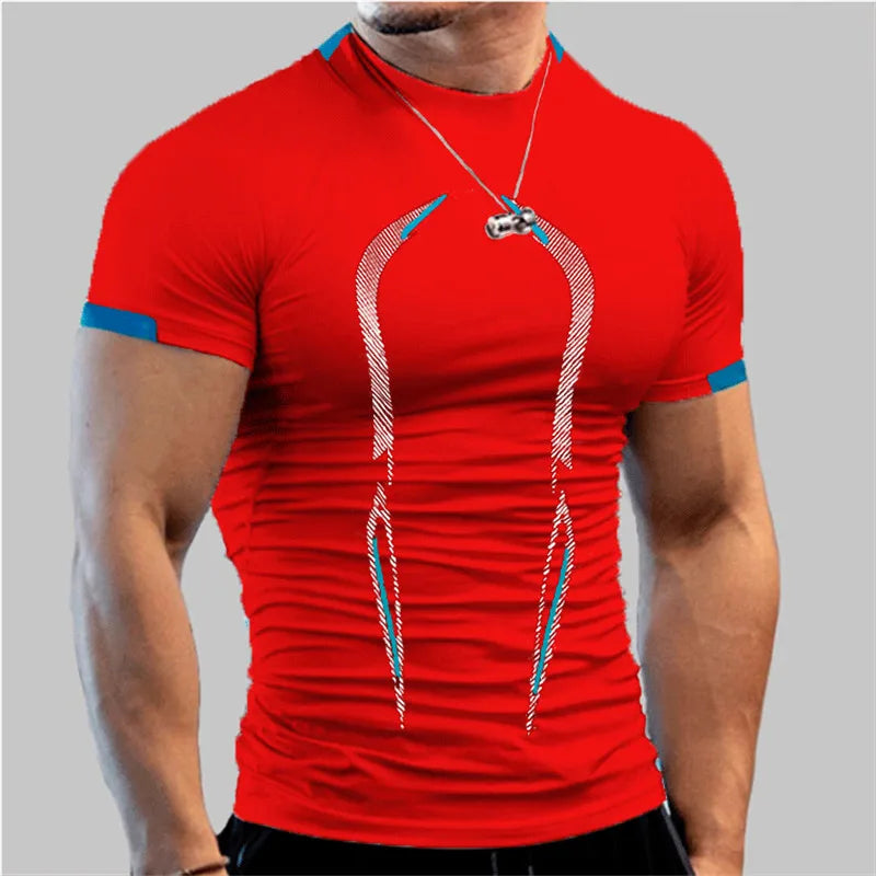 Men Compression Gym t Shirt Short Sleeve Bodybuilding Fitness Top Tee Man Quick Dry Running Sport t Shirts Male Gym Sportswear