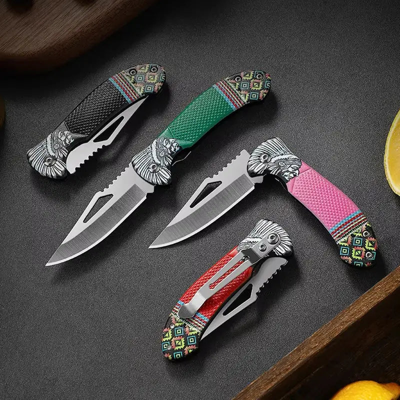 1 piece folding knife for eating meat knife for cutting fruit knife for roasting sheep stainless steel knife kitchen tools