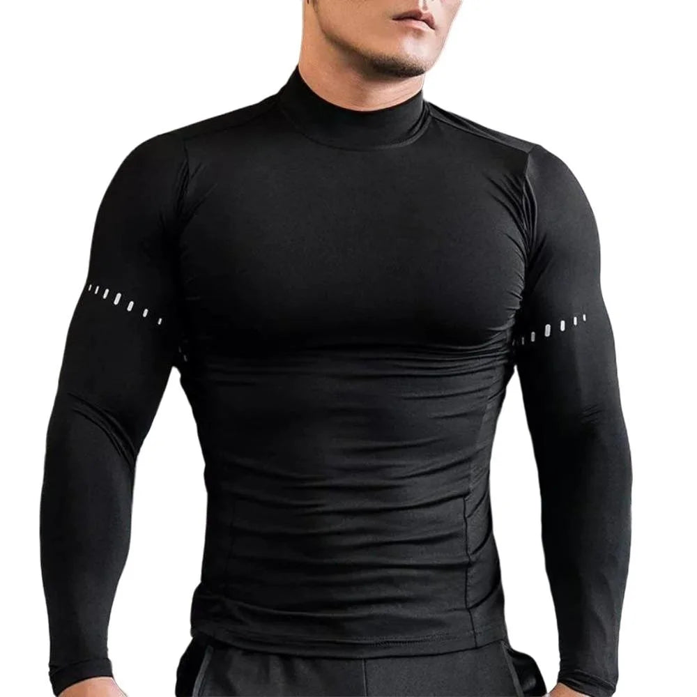 Compression Shirts Men Athletic Long Sleeve T Sirt Man Workout T Shirt UV Sun Protection Outdoor Active Top