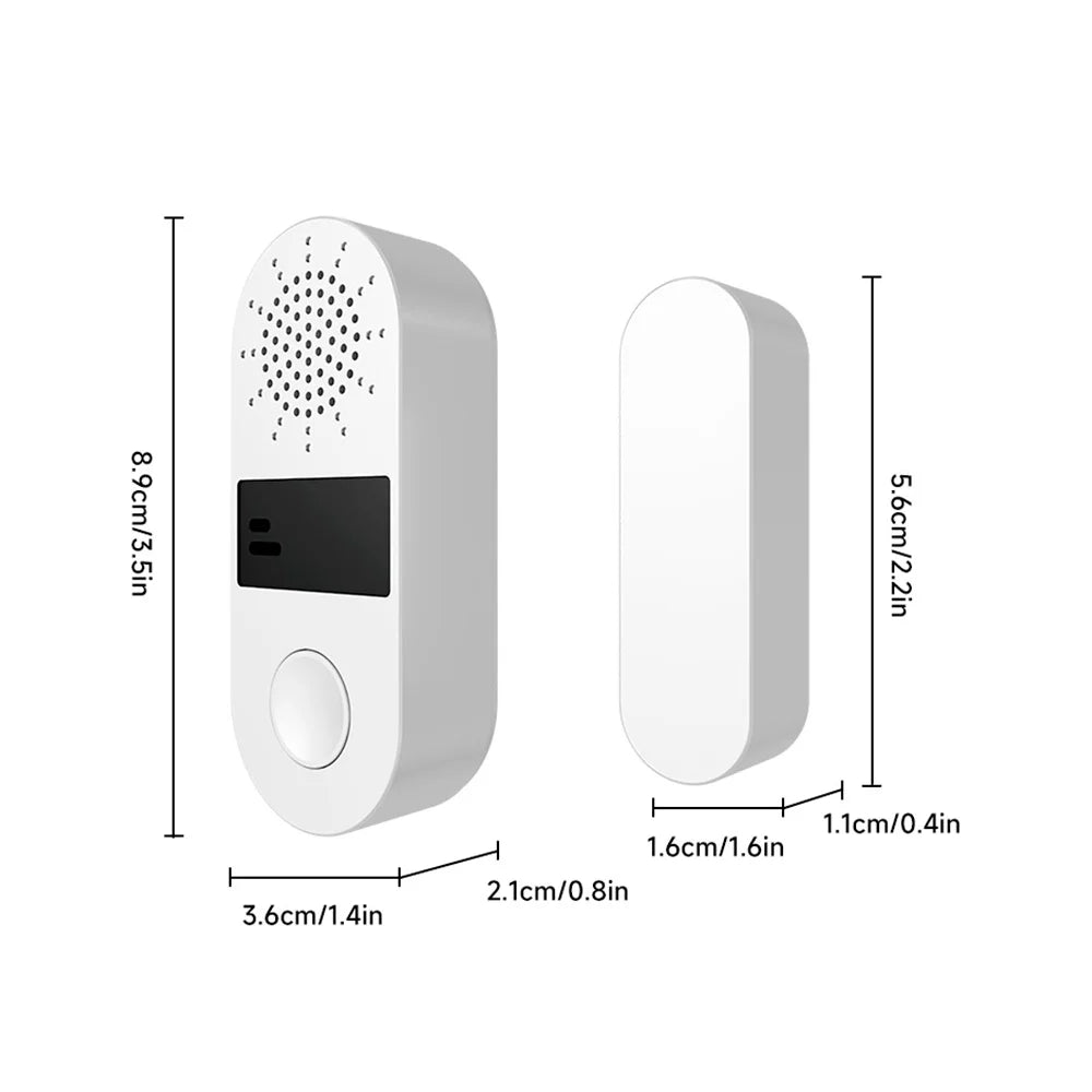 Wireless Home Door Window Sensor Burglar Security Alarm System Independent Opening Magnetic Door Sensor 130db Security Alarm