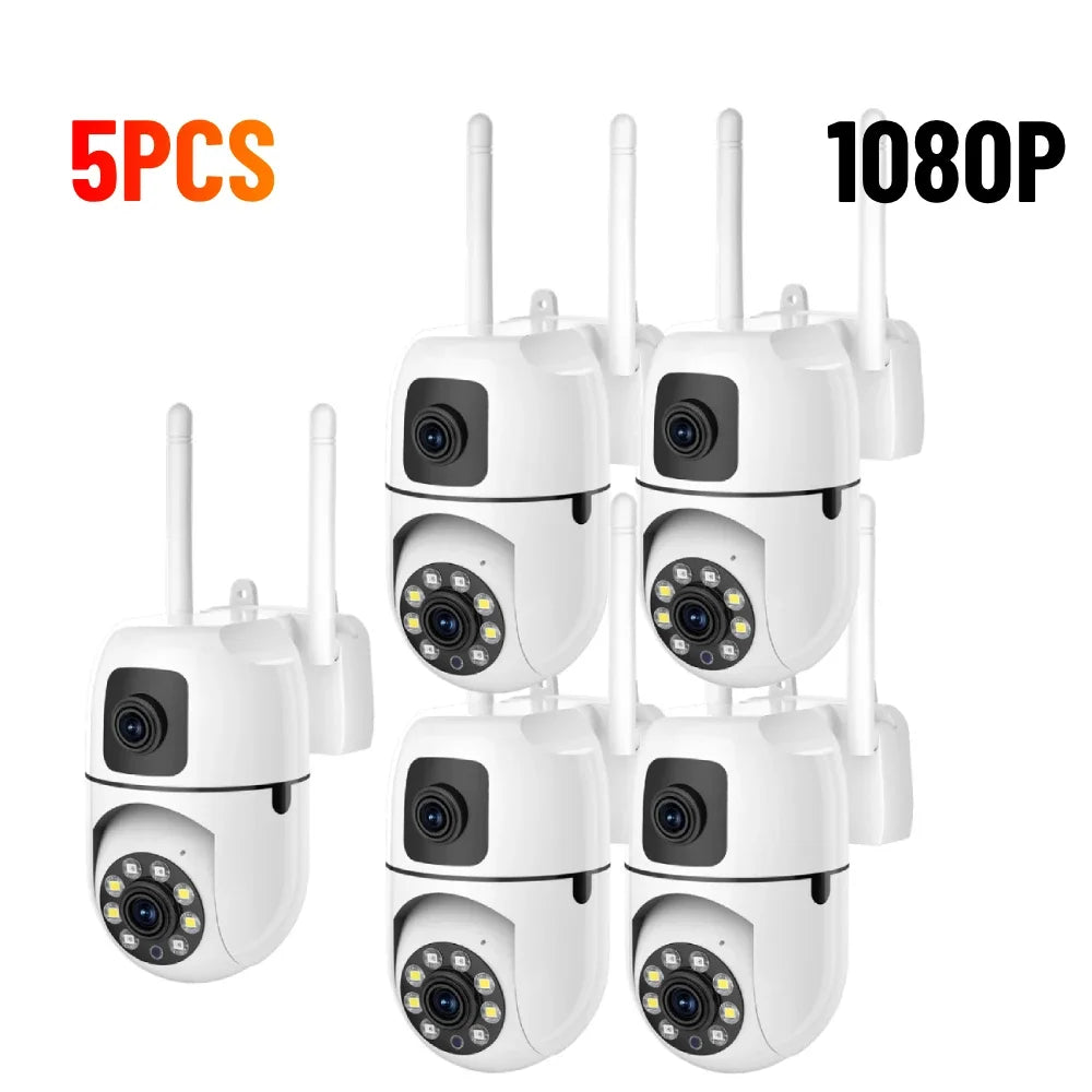 4K 8MP WiFi Camera IP Camera Dual Lens WiFi Surveillance Cameras Outdoor Security Protection Auto Tracking CCTV PTZ Cam YI IOT