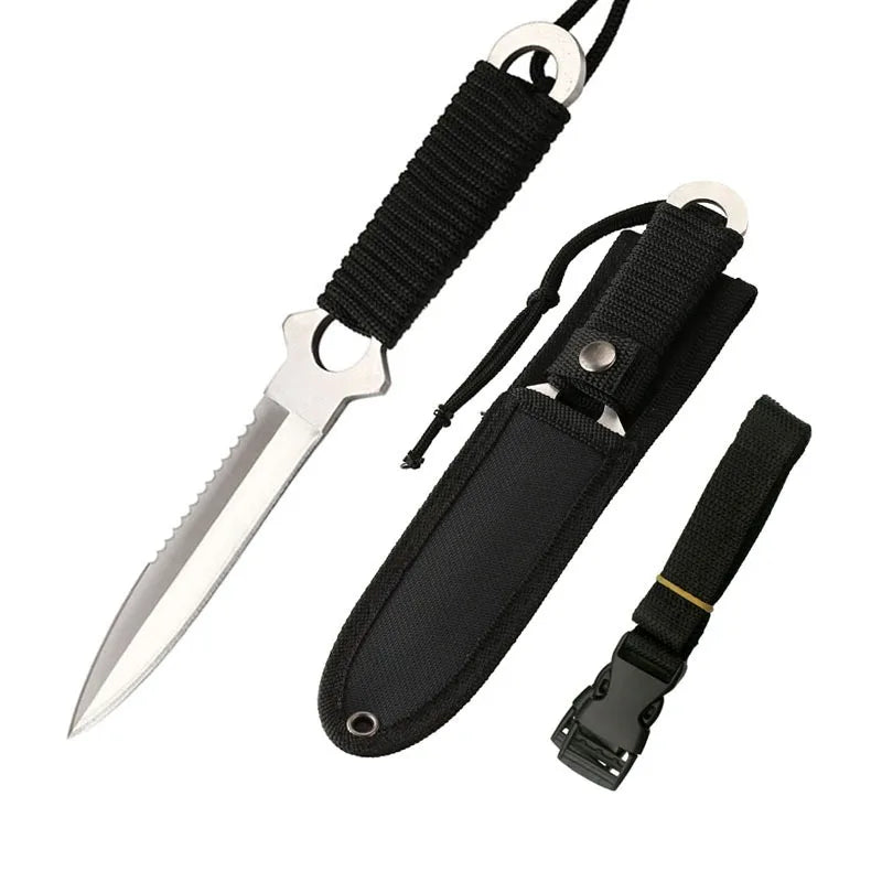 Field high hardness sharp tactical knife Outdoor knife Portable small straight knife Wilderness survival defense knife