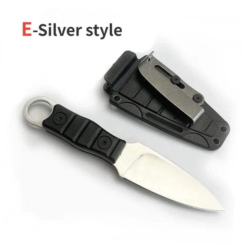 2024 New products: Outdoor small straight knife, high hardness survival knife, camping EDC portable,utility knife +K sheath