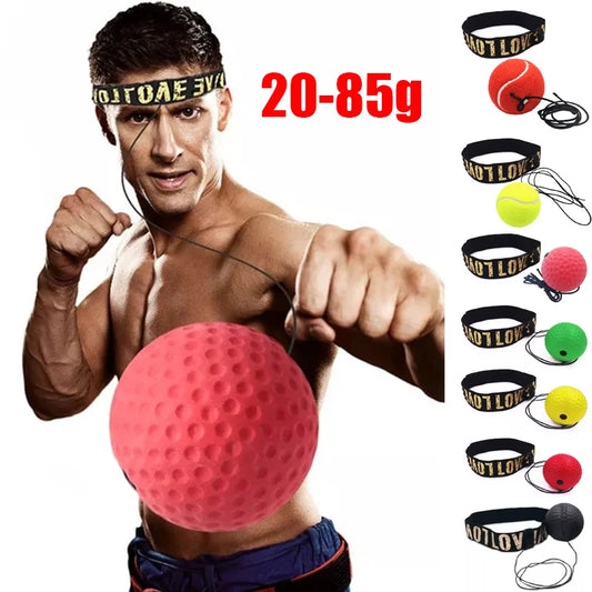 Boxing Speed Ball Head-mounted PU Punch ball MMA Sanda Training Hand Eye Reaction Home Sandbag Fitness Boxing Equipment Hot Sale