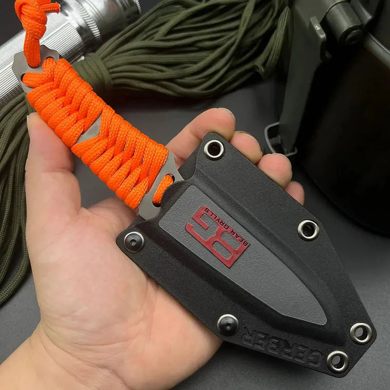 Camping High-Hardness Military Tactical Knife, Self-Defense, Sharp Cutting Knife, Outdoor Multi-purpose Survival Knife