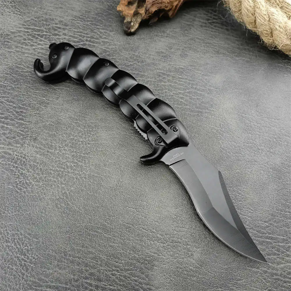 DA-61 Scorpion Folding Knife Tactical Hunting EDC Folding Knife 5Cr13Mov blade Aluminum alloy handle Outdoor survival camping se