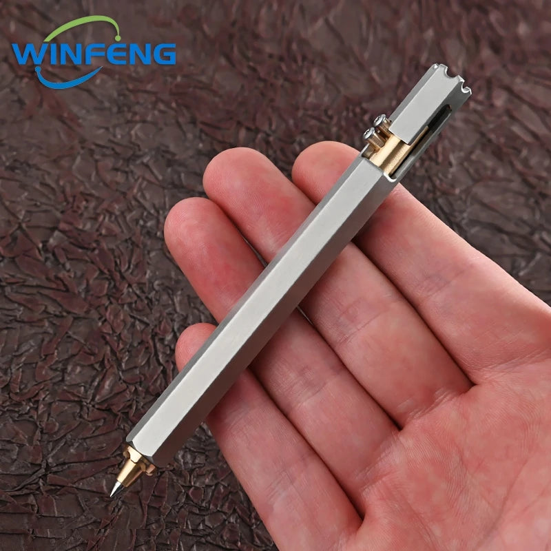 High Quality Metal Tactical Defense Pen School Student Office Ballpoint Pen Emergency Glass Breaker Outdoor Camping Survival Kit