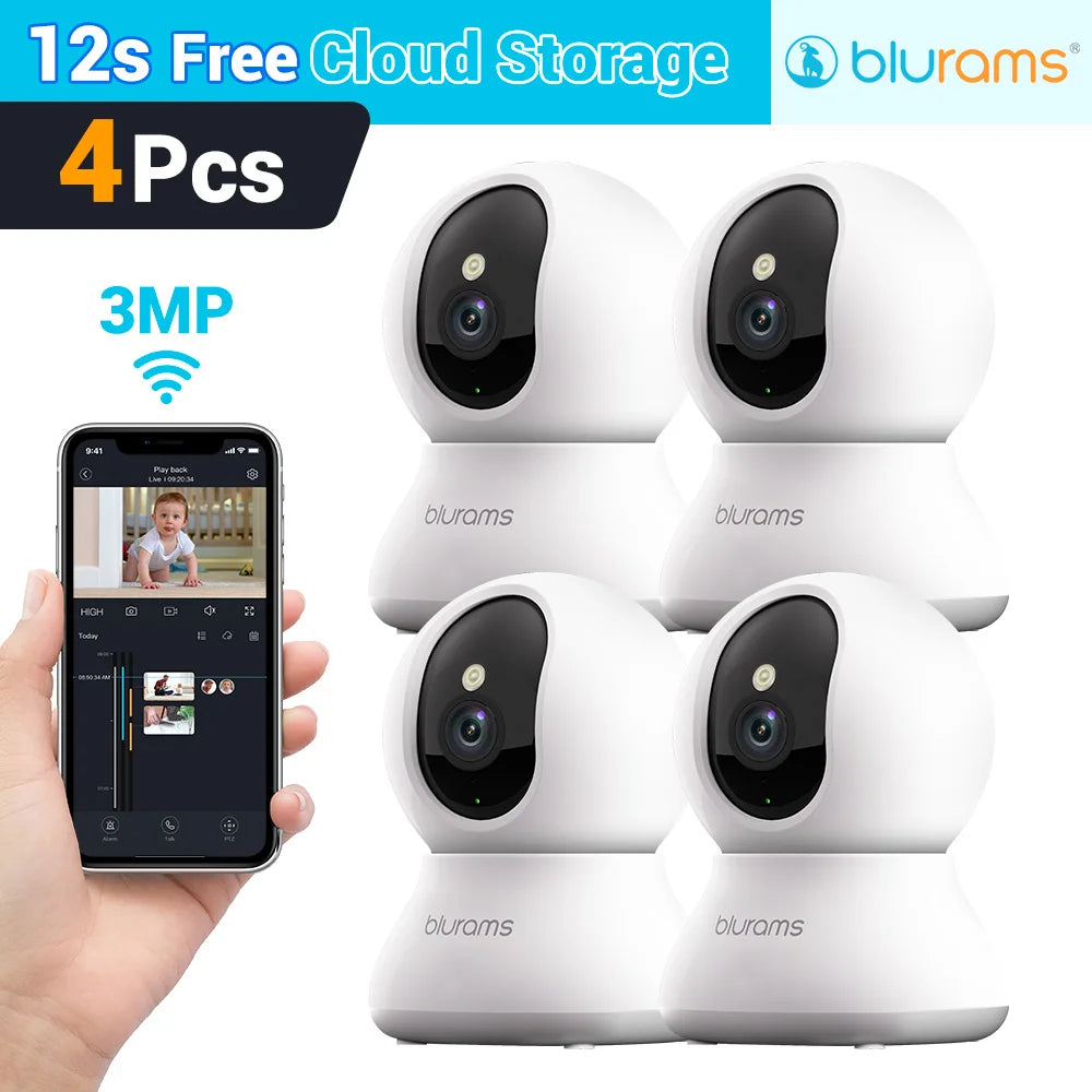 Blurams 5G Baby Monitor Camera 2K HD Home Security Camera with Motion Detection and Two-Way Audio, Easy Setup, Clear Day & Night