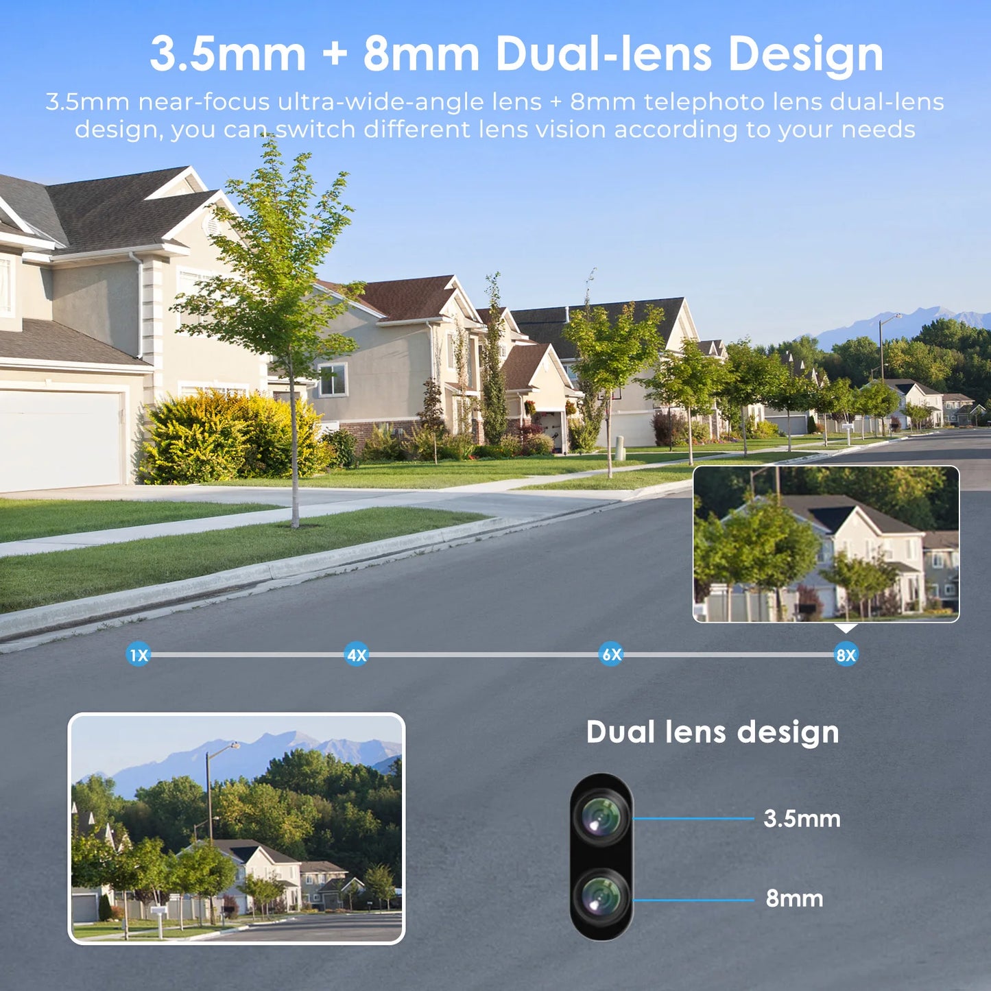 8MP 5G WiFi IP Camera PTZ 4K Dual Lens Human Detect Auto Tracking Surveillance Cameras Outdoor Waterproof Night Vision CCTV