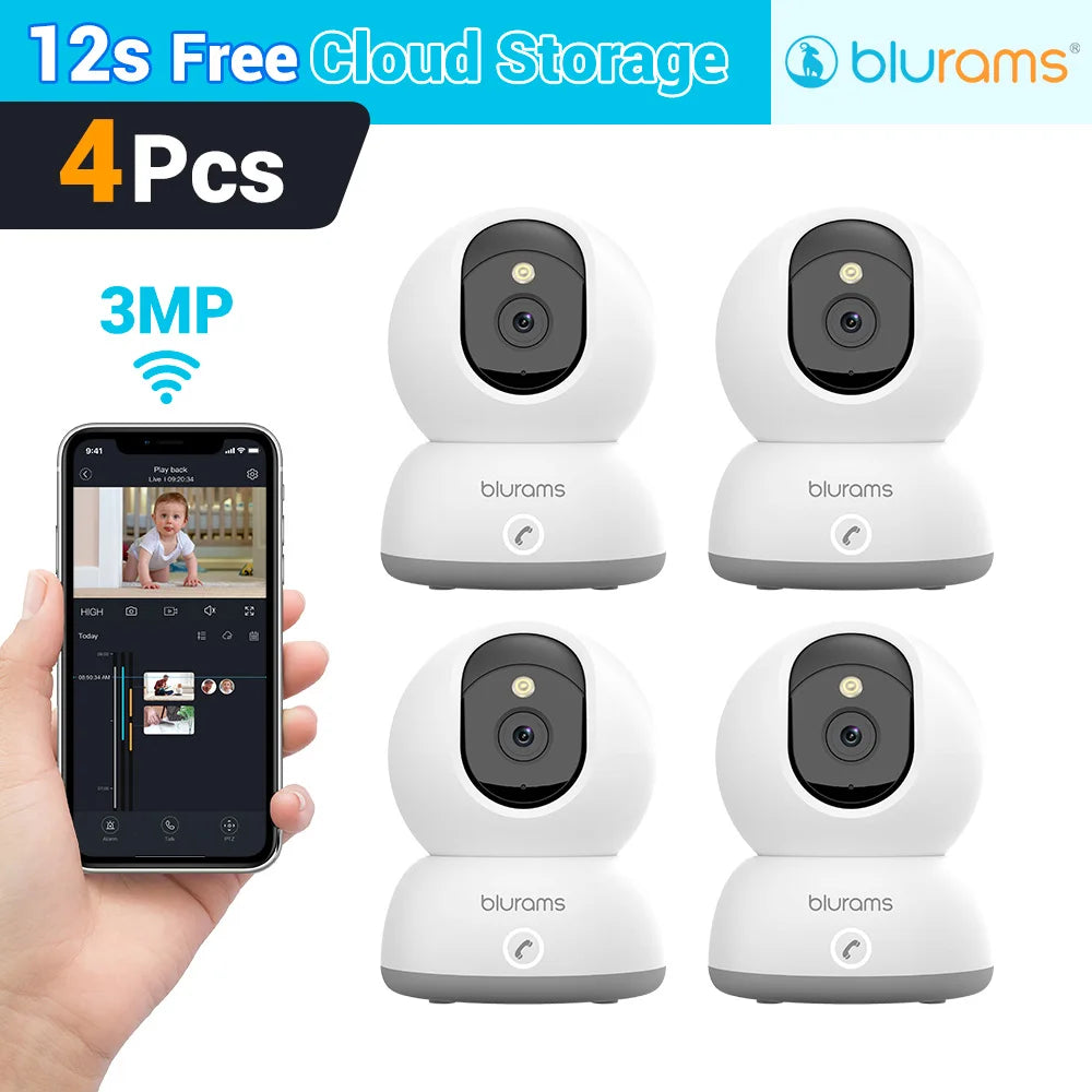 Blurams 5G Baby Monitor Camera 2K HD Home Security Camera with Motion Detection and Two-Way Audio, Easy Setup, Clear Day & Night