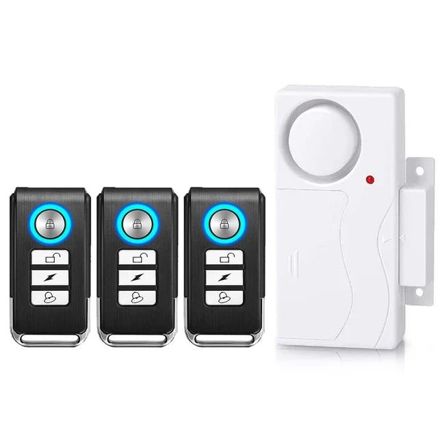 Camluxy 105dB Window Door Alarm Wireless Anti-Theft Remote Control Door and Window Open Closed Security Alarms Sensor Burglar